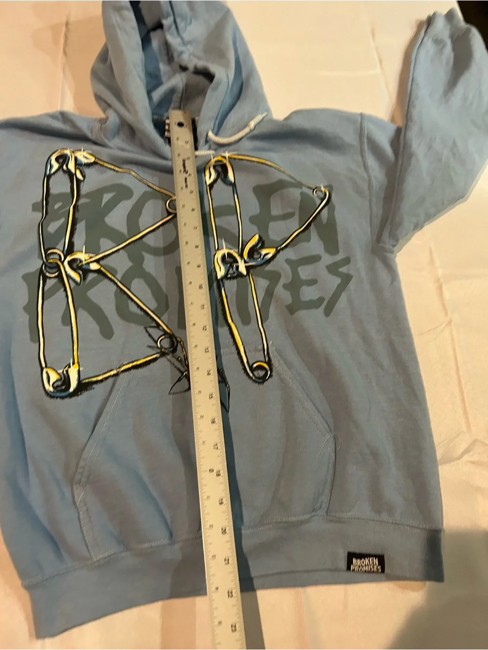 NWOT Broken Promises Piercer Blue Hoodie